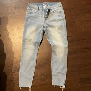 High rise skinny jeans